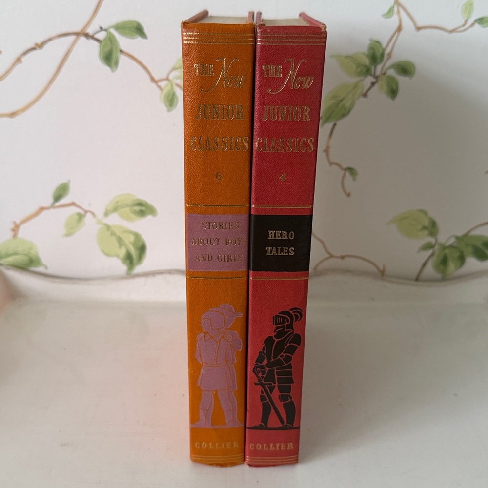 Vintage 1960 The New Junior Classics Book Set of 2